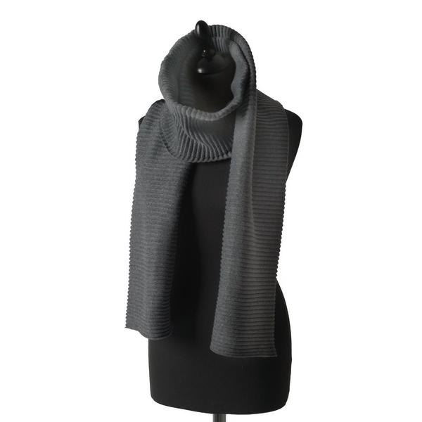 Design House Stockholm  Pleece Scarf Long In Dark Grey