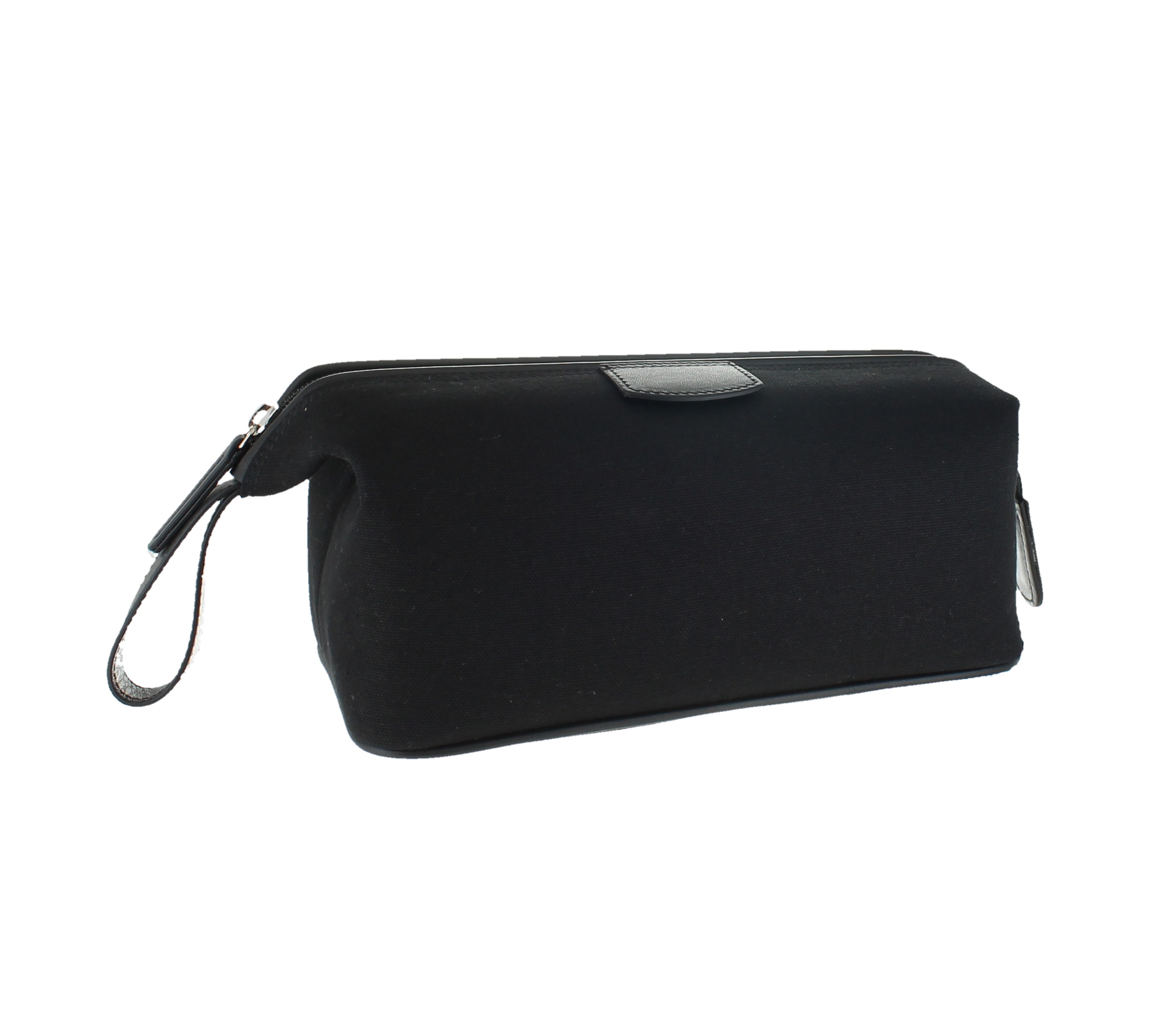 d-r-harris-canvas-and-leather-wash-bag-black-2