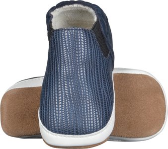 Melton Blue Leather Baby Shoe