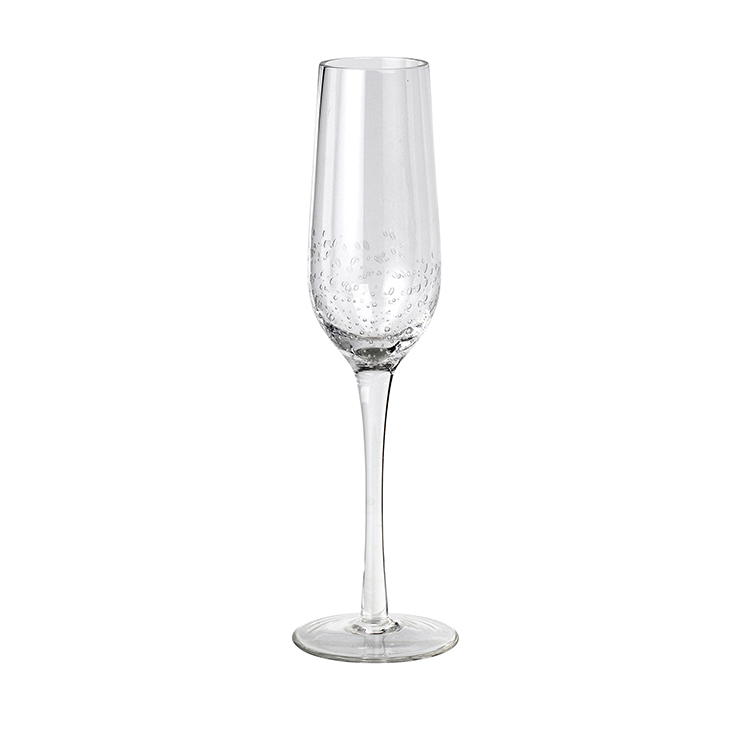 Broste Copenhagen 20cl Clear Bubble Champagne Glass Set of 2