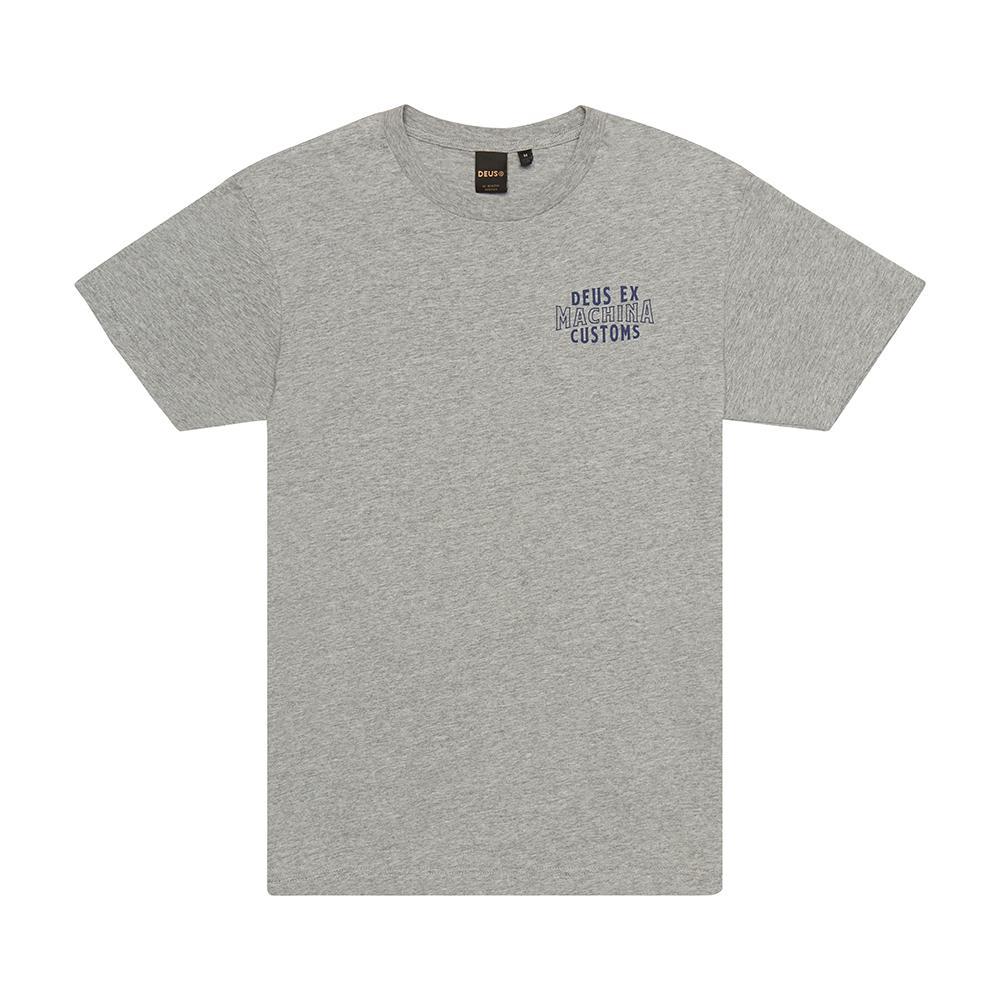 Deus Ex Machina Patroit Tee - Grey Marl