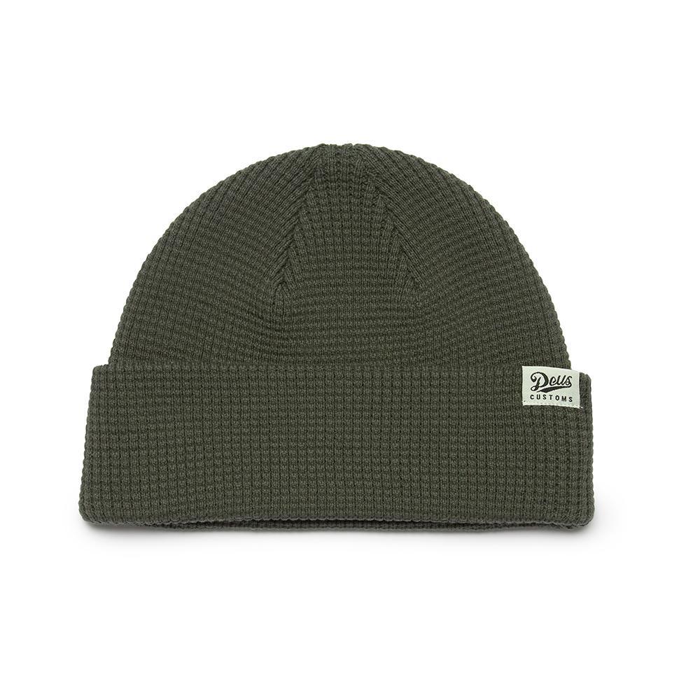 Deus Ex Machina Waffle Beanie - Forest Green