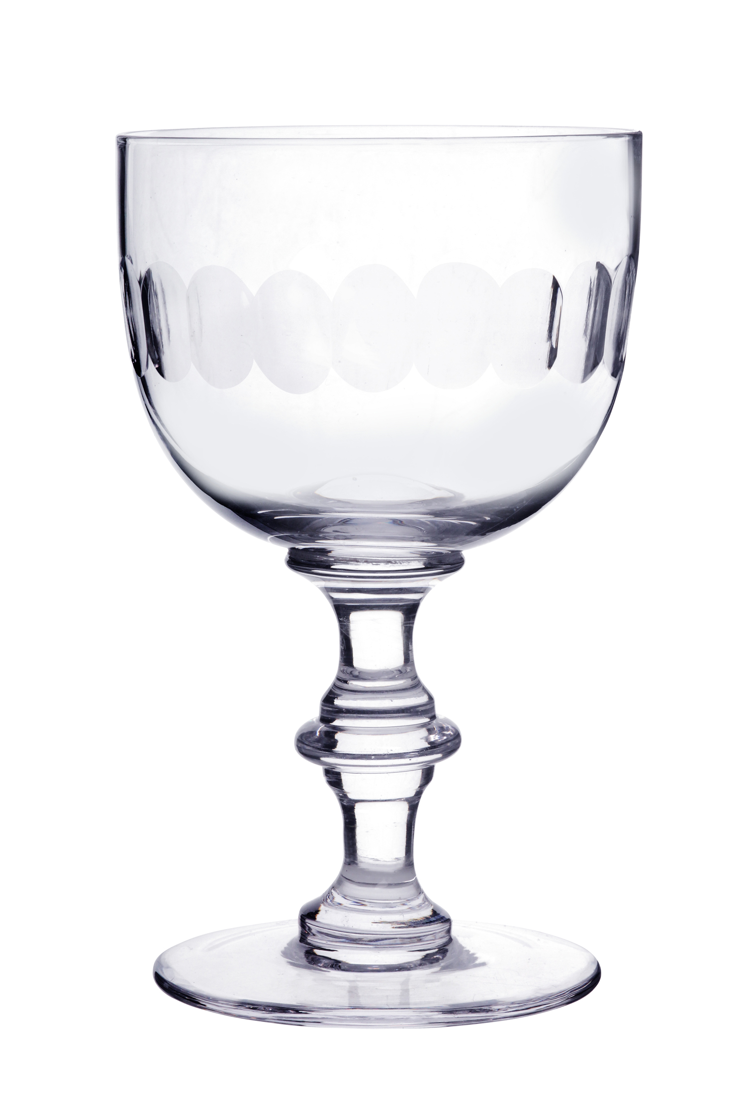 The Vintage List Set of Six Wine Goblets Lens Design