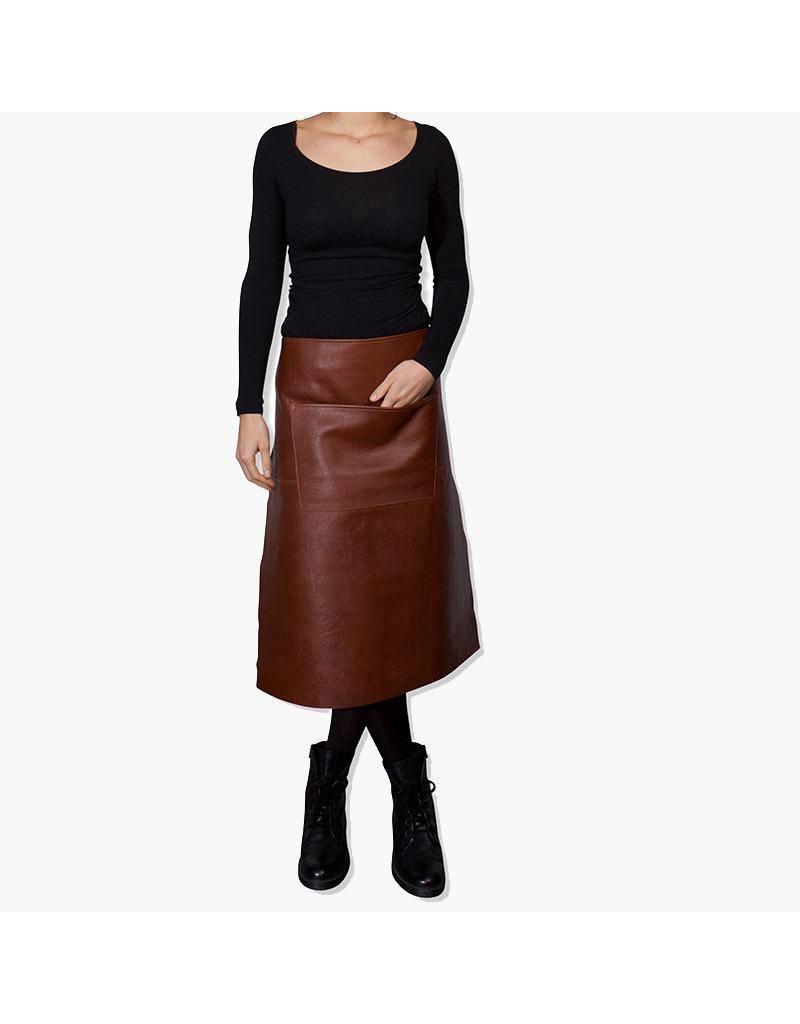 Dutchdeluxes Long Classic Brown Leather DDLP Waist Apron