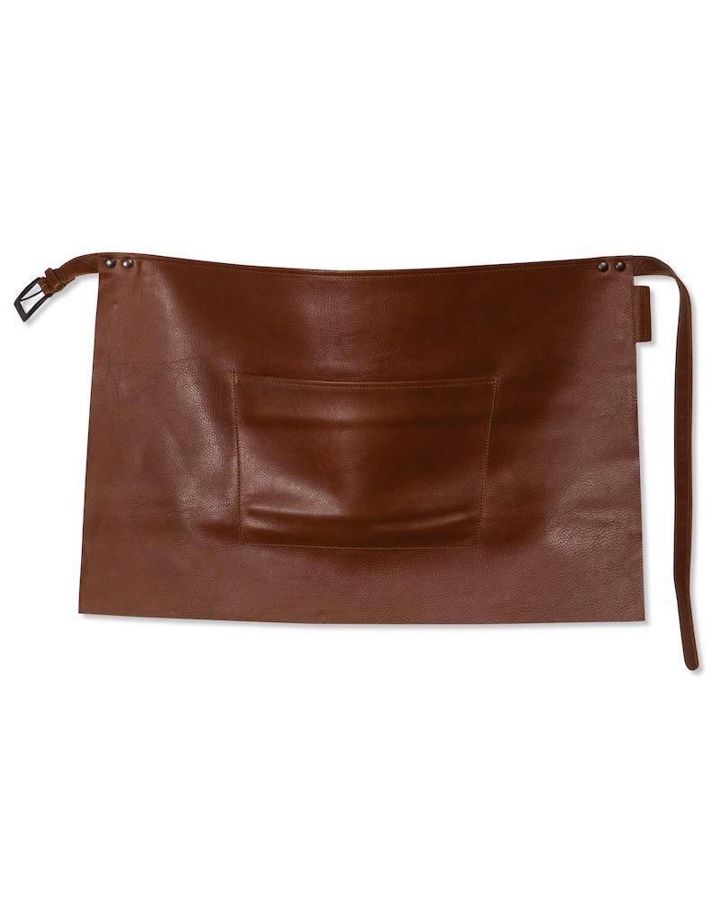 Dutchdeluxes One Size Brown Leather Waist Classic Apron