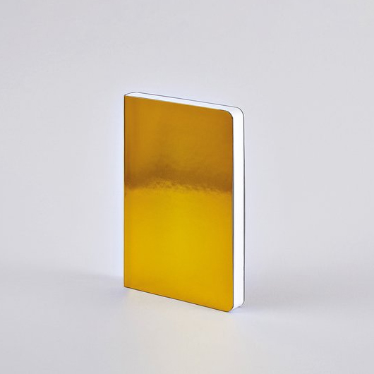 Nuuna Notebook Artificial Leather Cover Shiny Starlet S Yellow