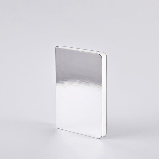 Nuuna Notebook Artificial Leather Cover Shiny Starlet S Silver