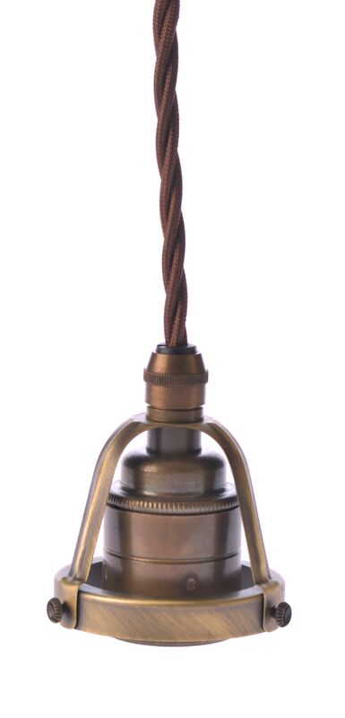 Texa Design Antique Brass Cobbler Suspension