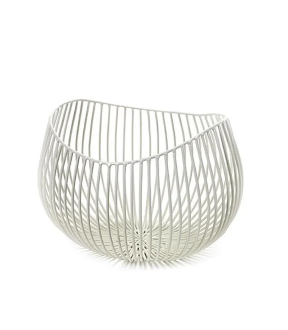 Small White Plateau Profond Basket