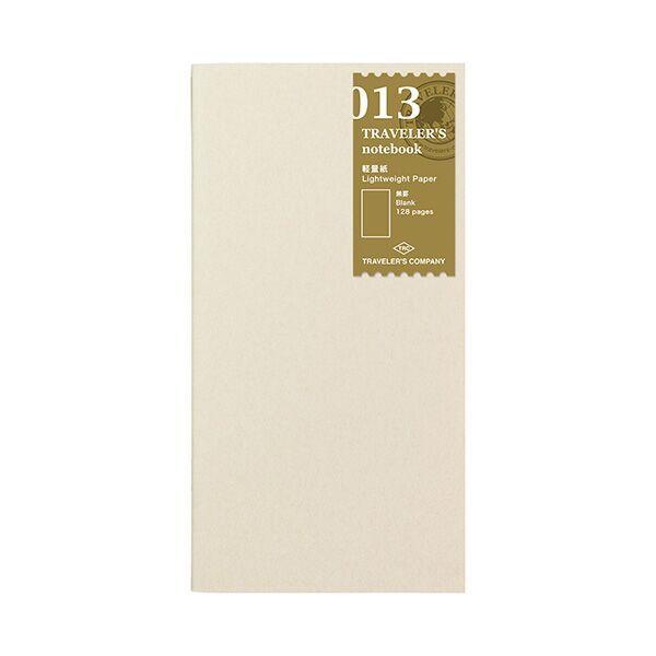 Traveler's Company Traveler's Notebook Refill 013 Lightweight Paper Notebook Regular Size