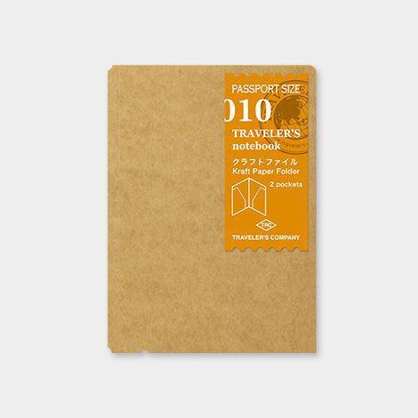 Traveler's Company Traveler's Notebook Refill 010 Kraft File Passport Size