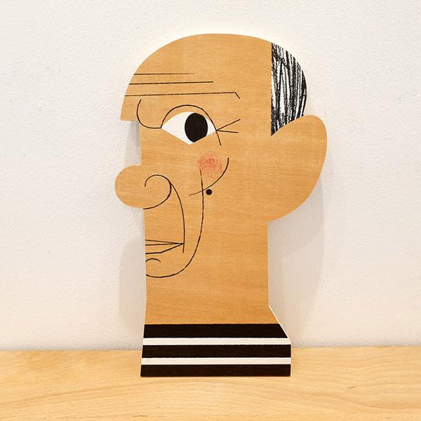 Mikel Casal Wood Decoration Egurrak 26 Picasso