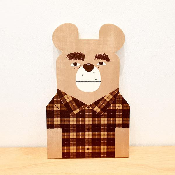 Mikel Casal Wood Decoration Egurrak 2 Bear