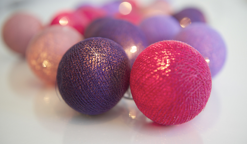 Irislights Vivid Violet 35 Balls Light Chain