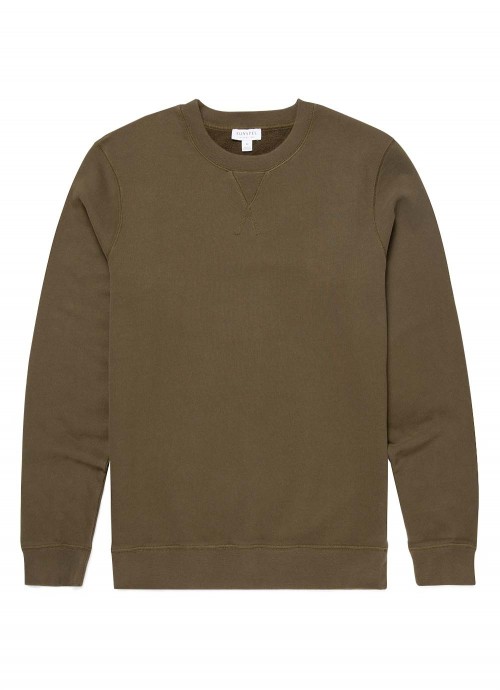 Sunspel Sweatshirt - Military Green