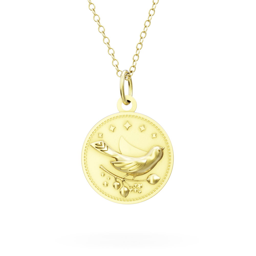 LICENSED TO CHARM Licensed to Charm - Gold Vermeil Enchanted Animals Bird Necklace Set
