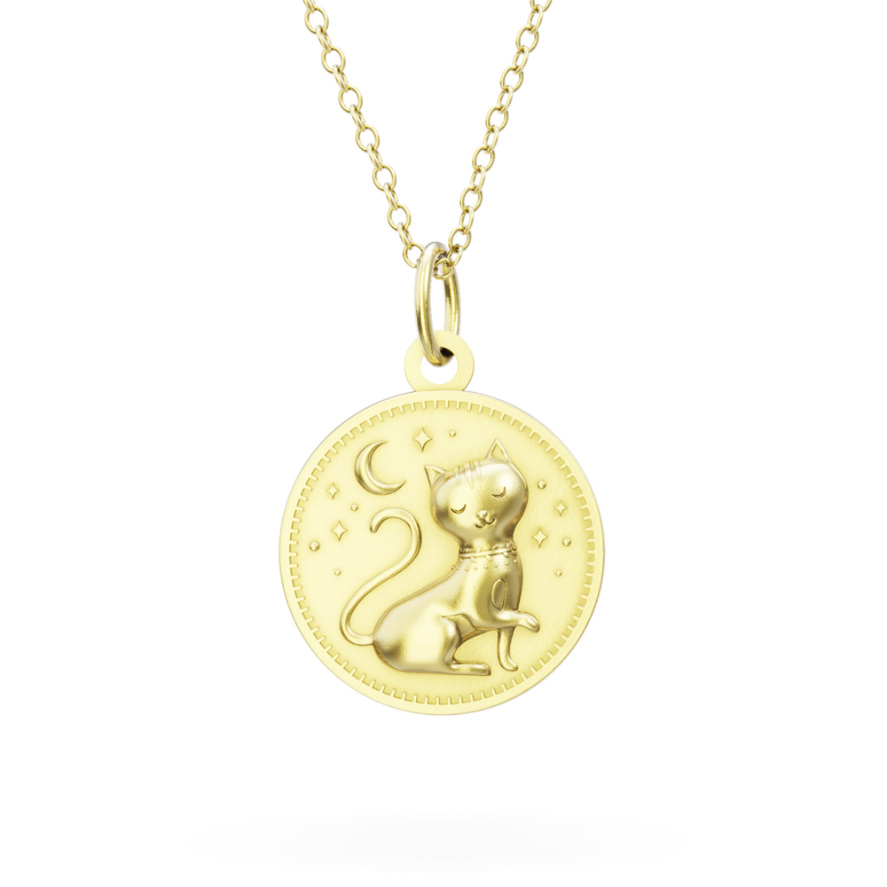 LICENSED TO CHARM Licensed to Charm - Gold Vermeil Enchanted Animals Cat Necklace Set