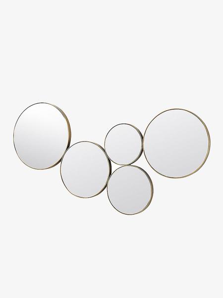 Broste Copenhagen Kunst Brass Circular Art Mirror