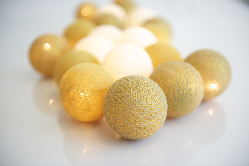 Irislights Gold 20 Balls Light Chain