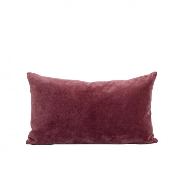 Also Home Velvet Rectangle Cushion Pomegranate Pink