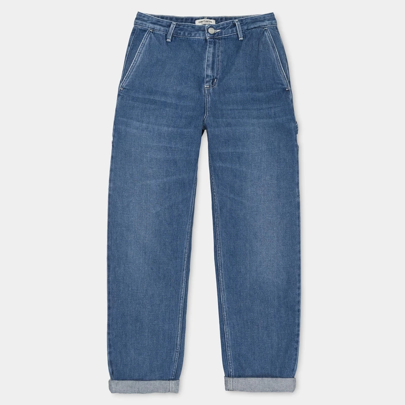 Carhartt Denim Blue Cotton Pierce Pant