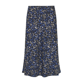 Storm & Marie Purple and Black Tencel Leopard Print Mila Skirt