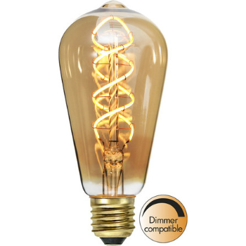 Star Trading Amber Decoration Spiral LED Lamp