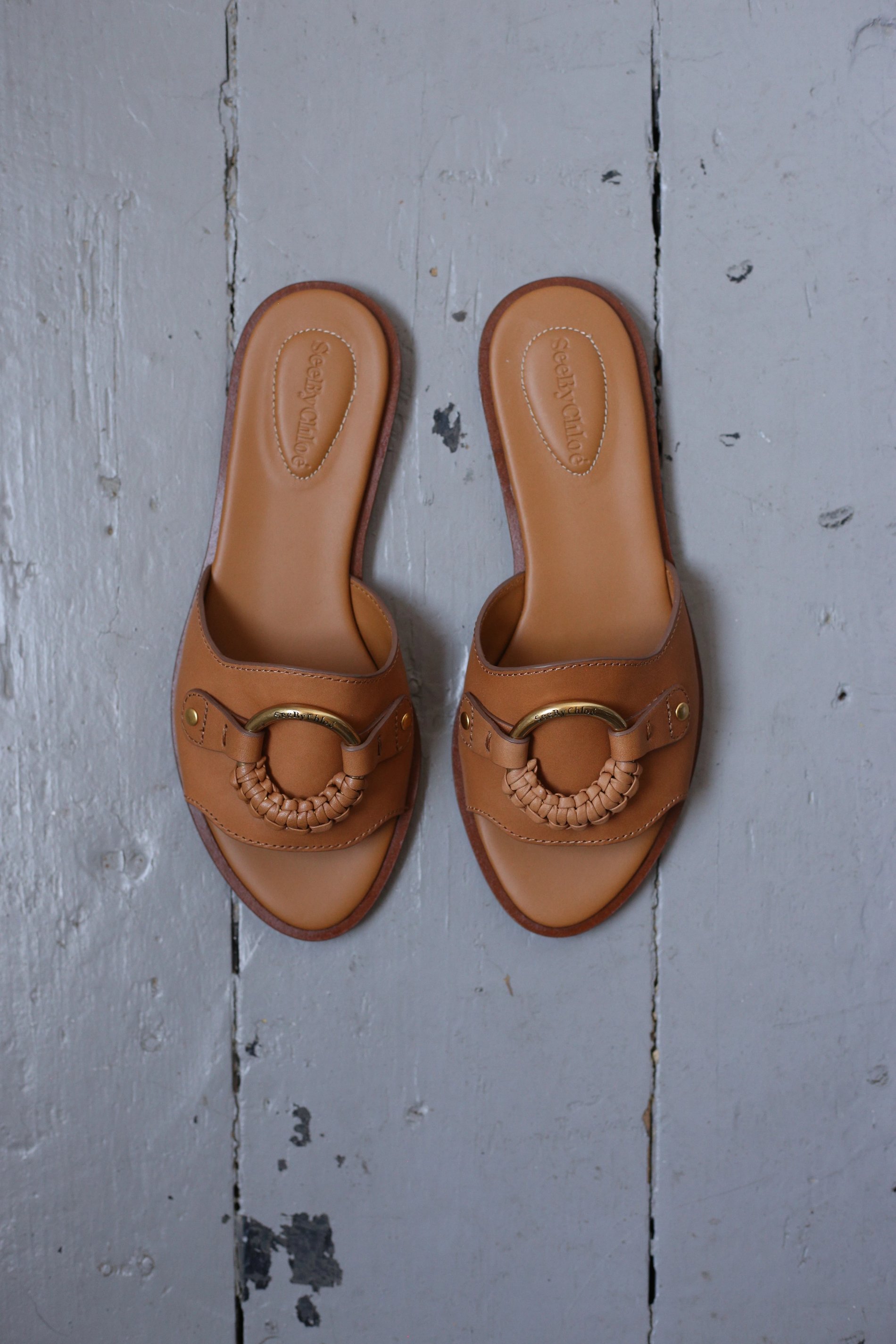 see by chloe leather slides