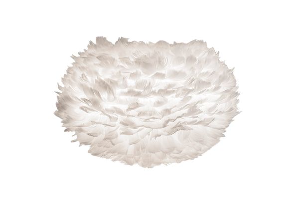 UMAGE Medium White Goose Feathers Eos Lampshade