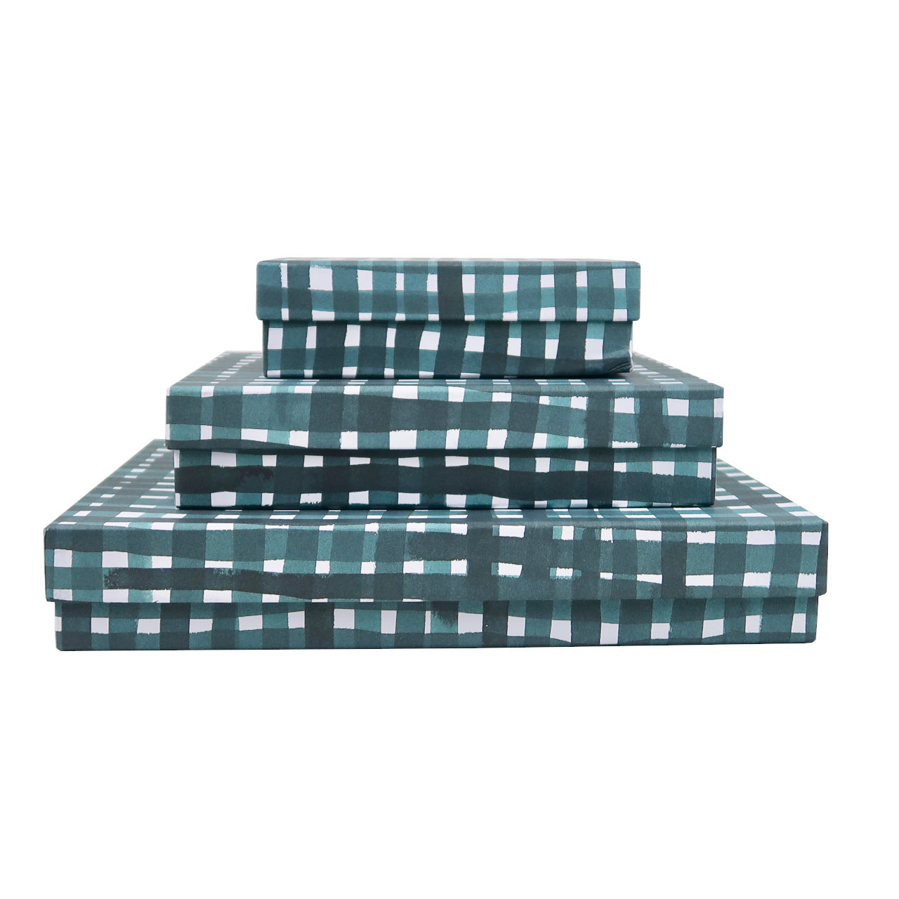 Black Bough Set of 3 Green Gift Boxes - A4, A5, A6