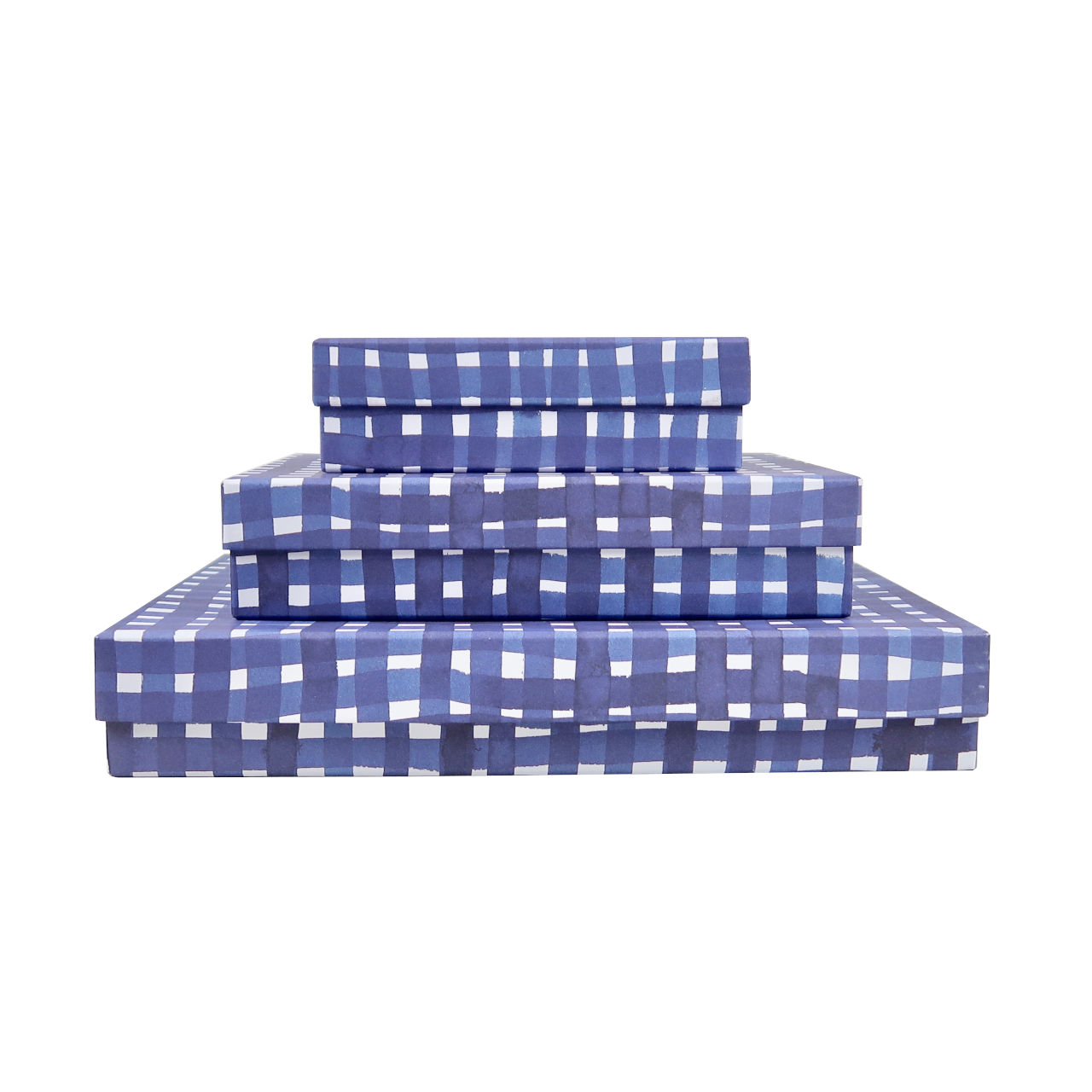 Black Bough Set of 3 Blue Gift Boxes - A4, A5, A6