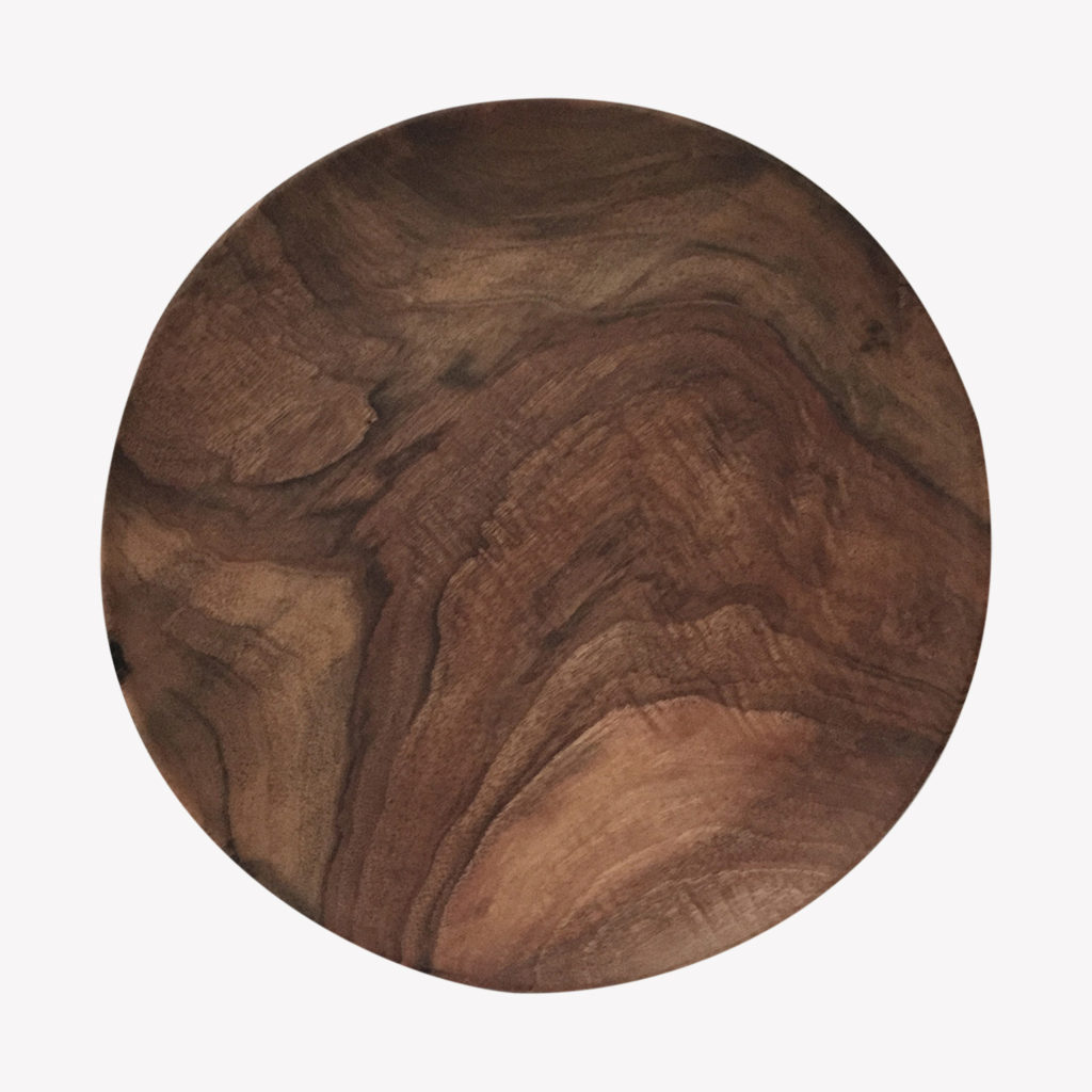 Antonis Cardew Tall plate in noyer wood D28cm / wood