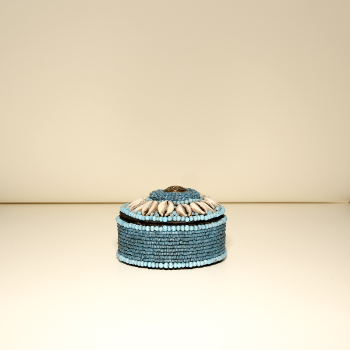 Asiatides Large Blue Trinket Box with Lid