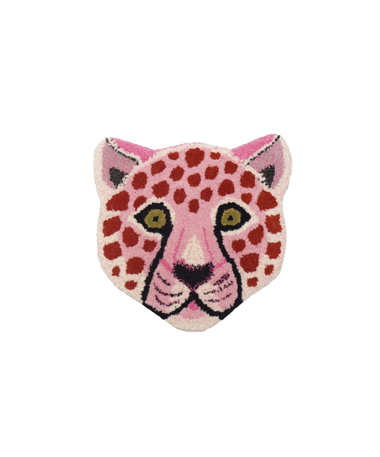 Doing Goods Pinky Leopard Head Rug