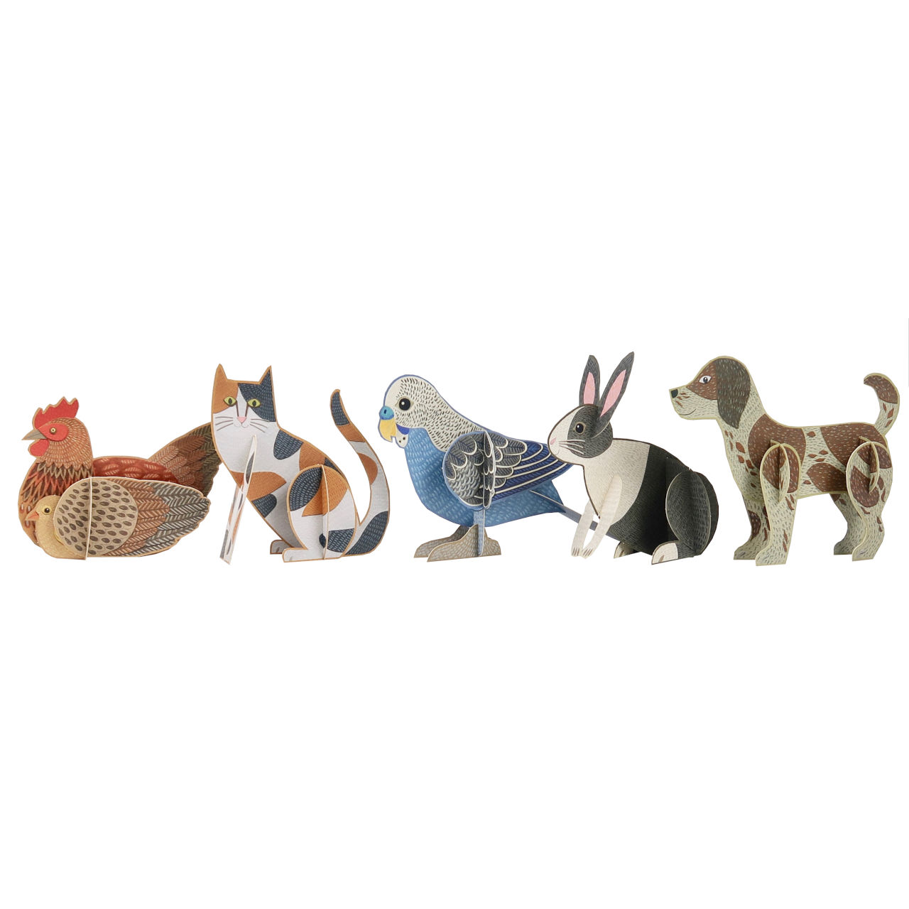 Art Angels Set of 5 Pop-Out Pet Cards by Alice Melvin