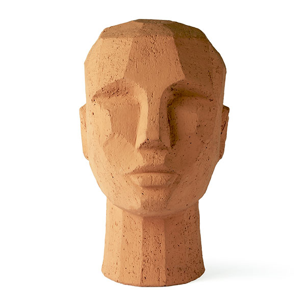 Mink Interiors Modern Sculpted Terracotta Head