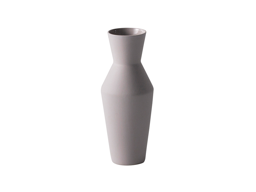 Ferm Living Gray Porcelain Sculpt Vase