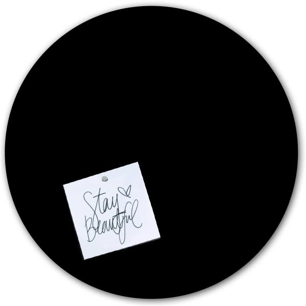 Groovy Magnets Black Vinyl and Iron Magnetic Sticker