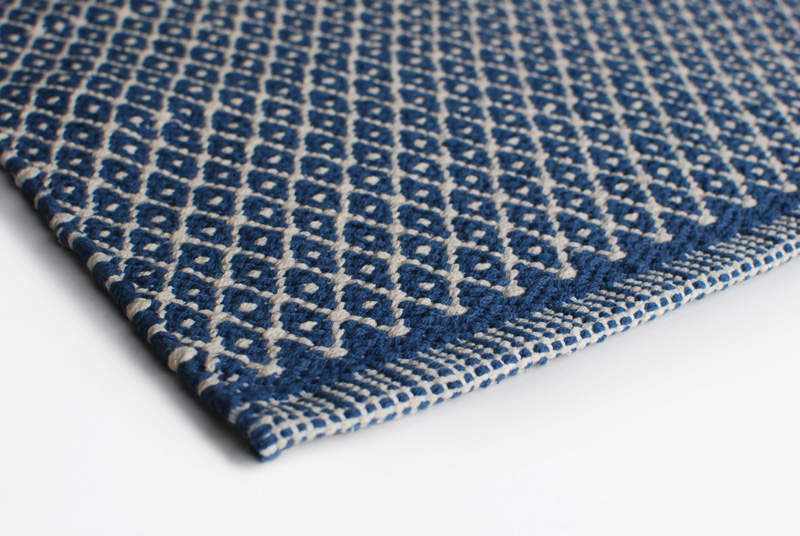 Aspegren 70 x 200cm Blue Rhombe Design Carpet