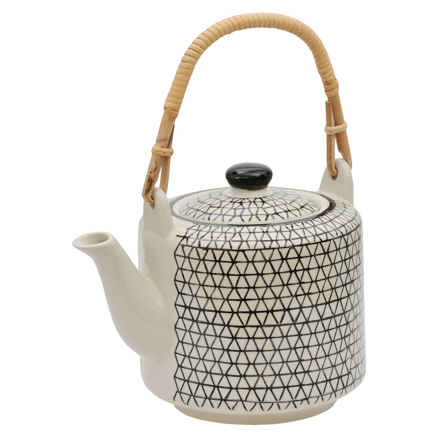 1100ml Hand Printed Ceramic Klara Tea Pot