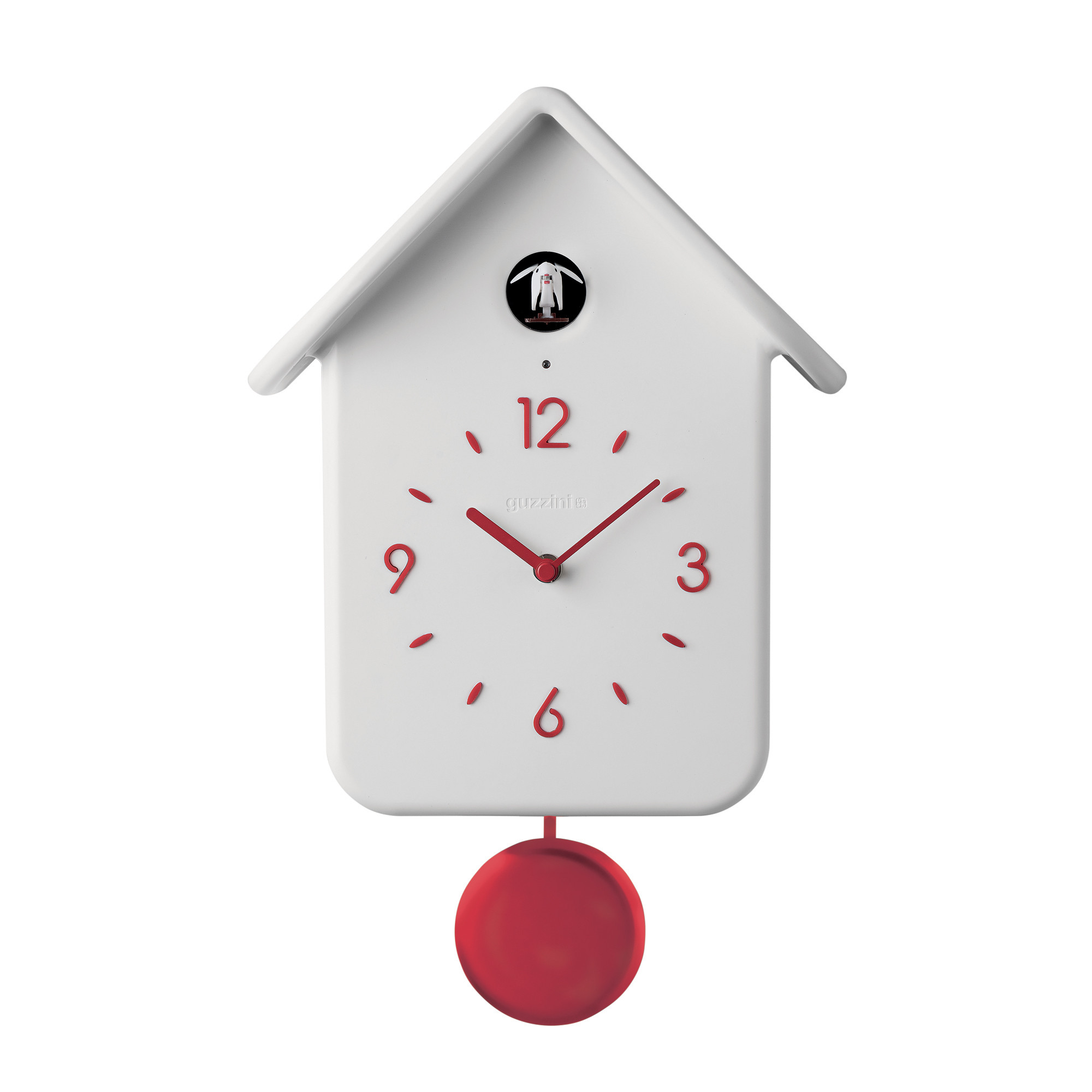 Guzzini White QQ Cuckoo Clock