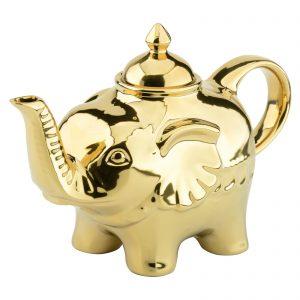 DRH Collection BIA Elephant Gold Teapot