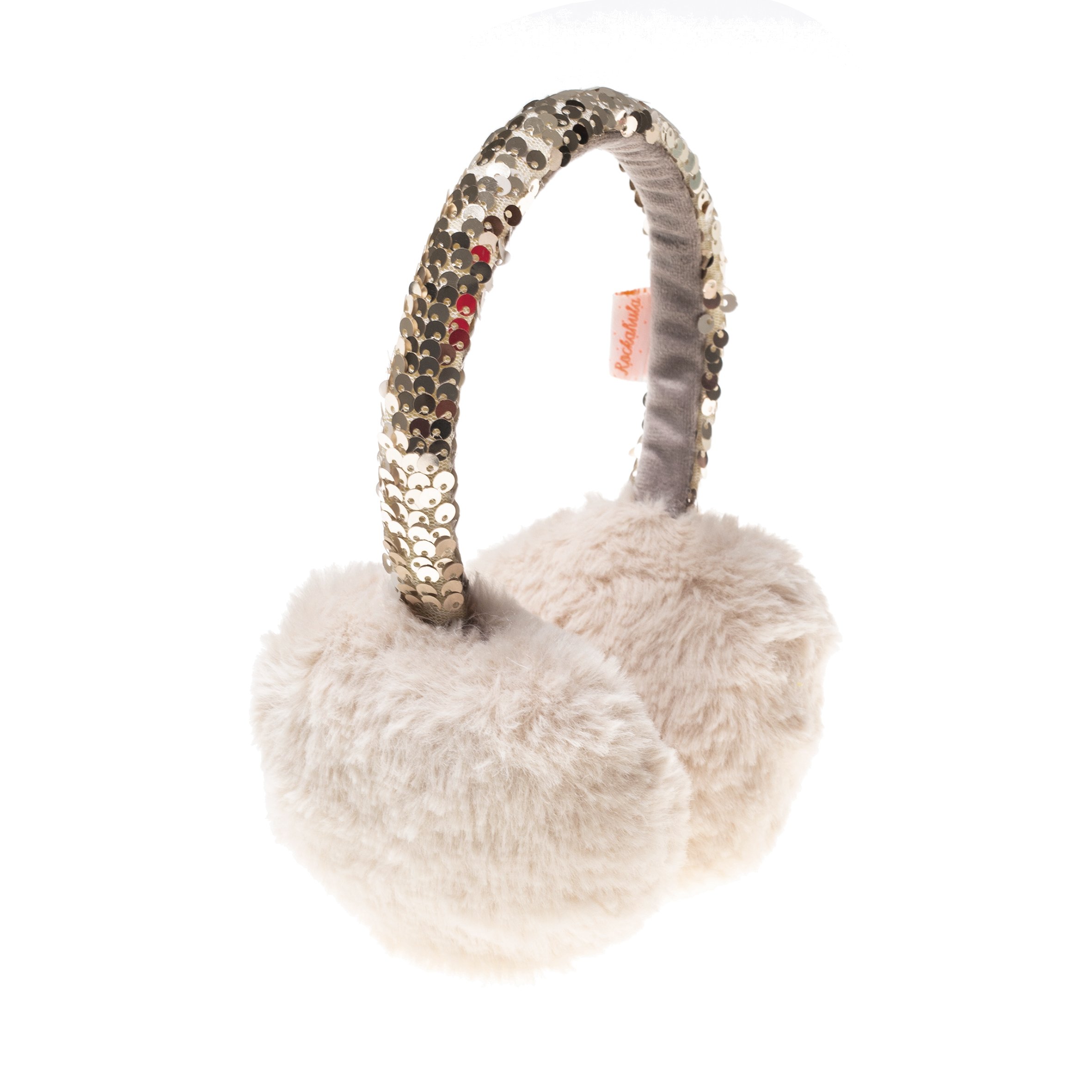 Rockahula SHIMMER SEQUIN BAND EARMUFFS PINK/BISCUIT