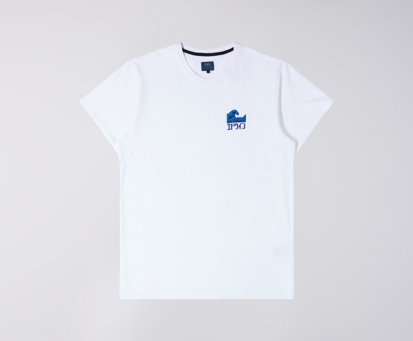 Edwin White Cotton The Wave T Shirt