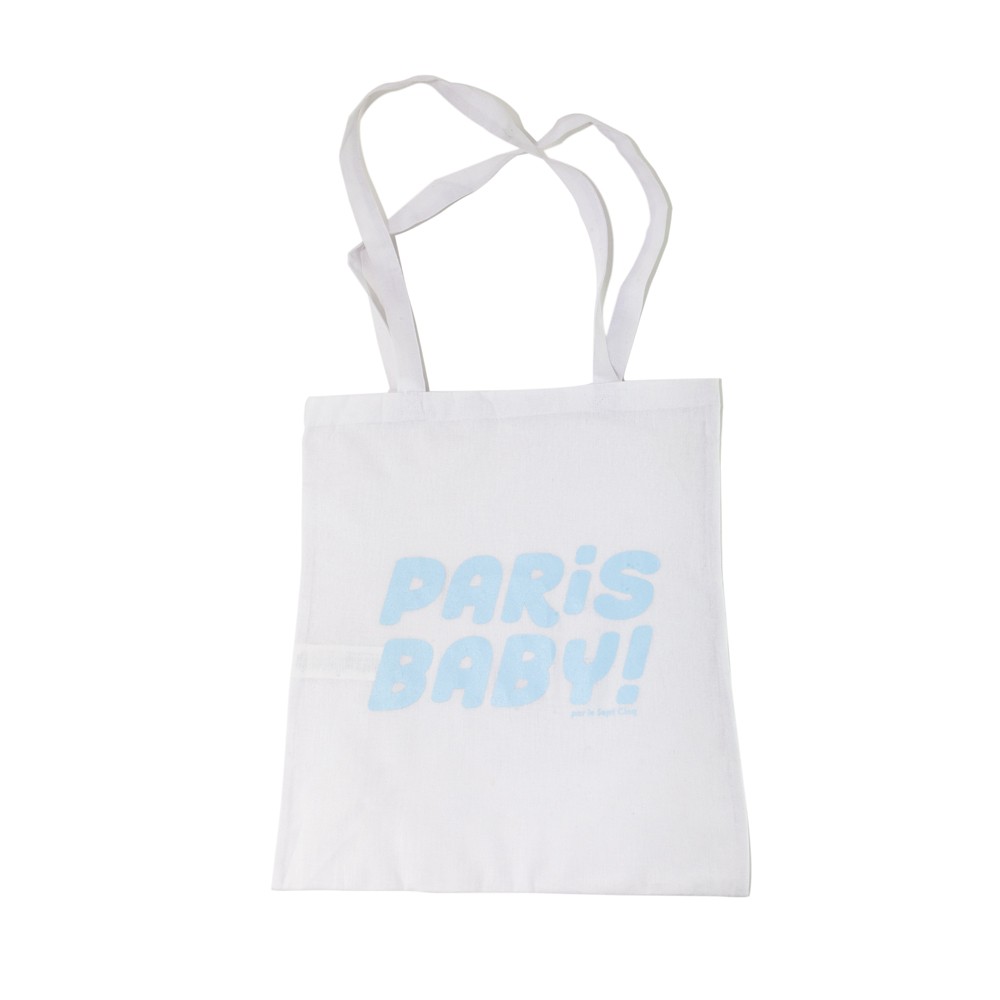 sept cinq White Paris Baby Bag