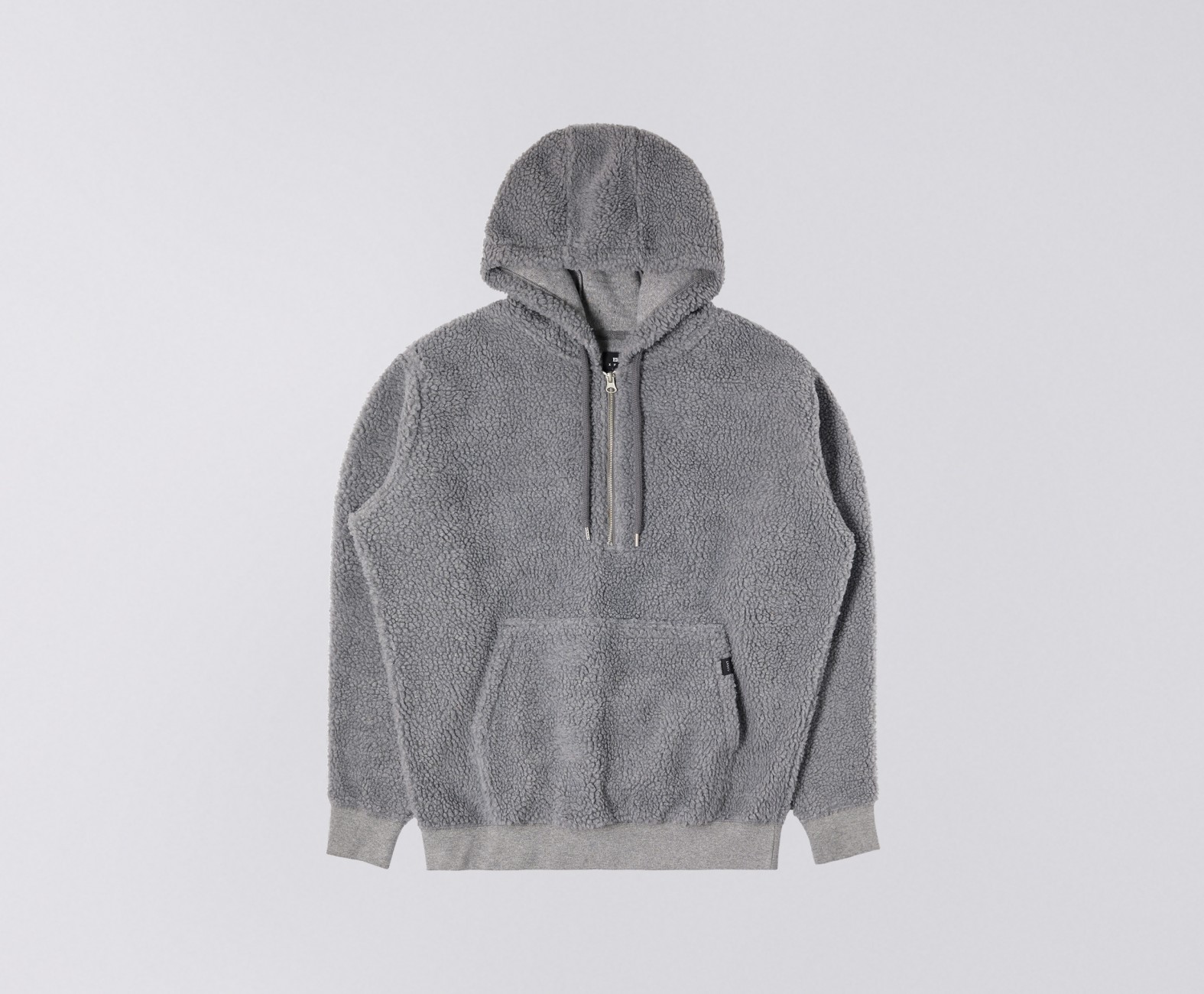 Edwin Grey Polyester Yuka Halfzip Hoodie