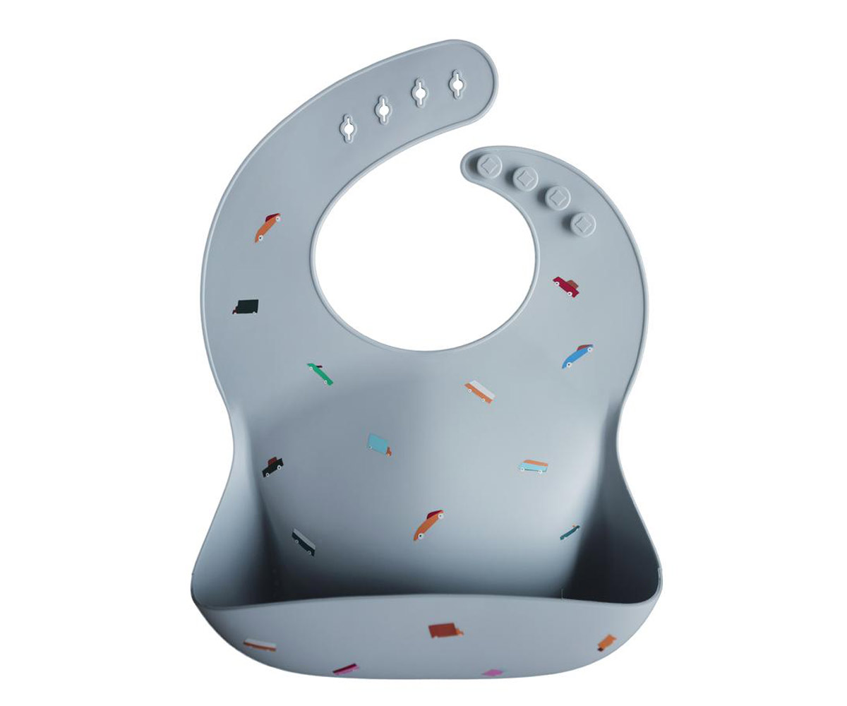 Mushie Silicone Retro Cars Bib