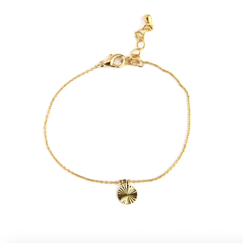 sept cinq Brass Gold Shell Bracelet