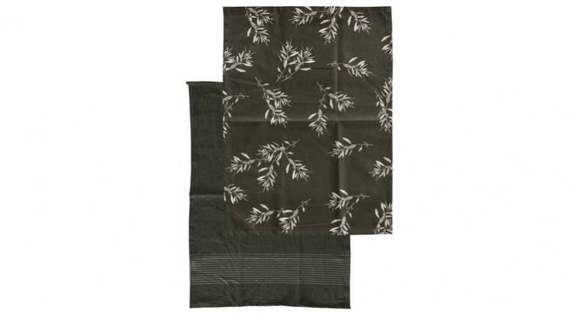 Raine And Humble Olive Grove Tea Towel Pack - Olive Green