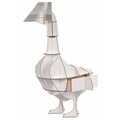 Ibride Junon Illuminated Goose Bedside Table White